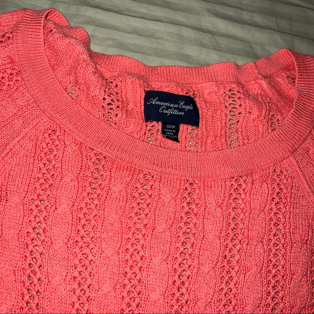 American Eagle Orange Sweater